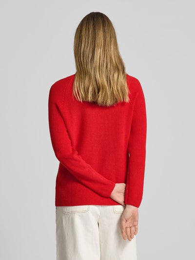 Tommy Hilfiger Regular fit gebreide pullover van zuiver katoen Rood - 5