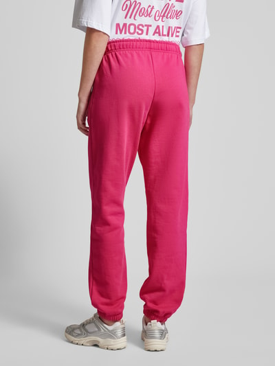 Pegador High waisted sweatpants met labelprint Felroze - 5