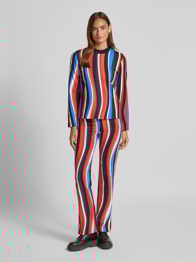 Marc Cain Straight fit stoffen broek met elastische band Rood - 1