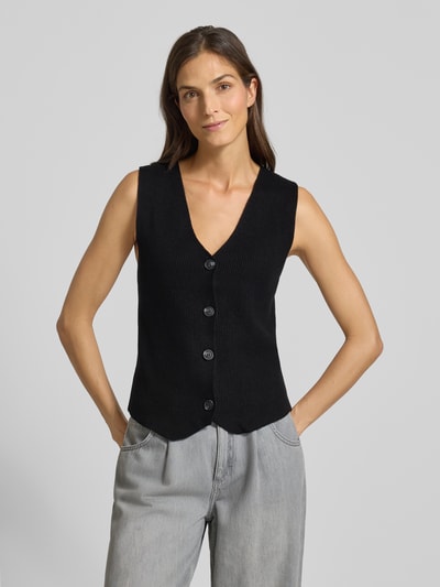 Soyaconcept Weste mit V-Ausschnitt Modell 'KANITA' Black 4