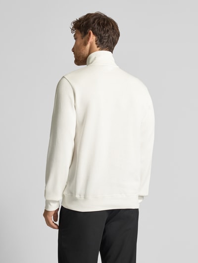 Lacoste Bluza z kołnierzem o kroju regular fit z czystej bawełny Złamany biały 5