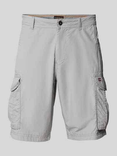 Napapijri Loose Fit Cargoshorts mit Logo-Stitching Modell 'NOTO 2.0' Stein 2