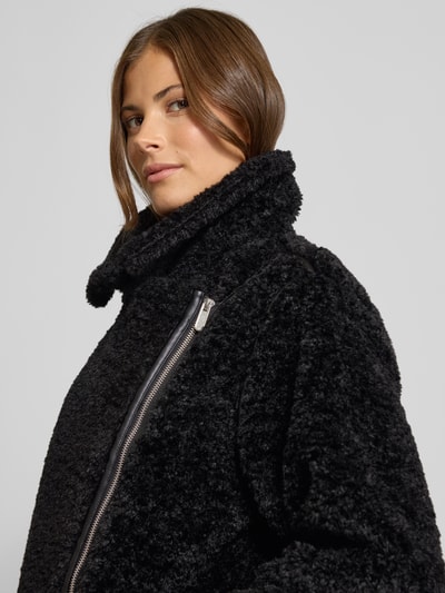 Christian Berg Woman Selection Jack met teddybont en platte kraag Zwart - 3