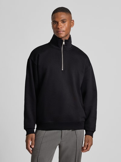 MCNEAL Regular fit schipperstrui met ritssluiting Zwart - 4