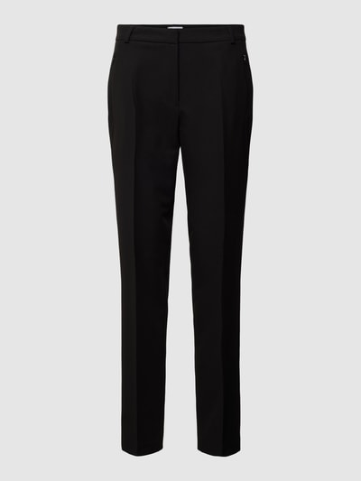 Jake*s Collection Slim fit broek in effen design Zwart - 2