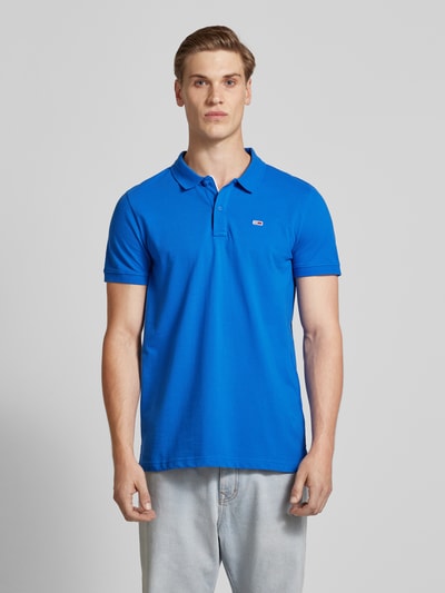 Tommy Jeans Slim Fit Poloshirt mit Logo-Stitching Royal 4