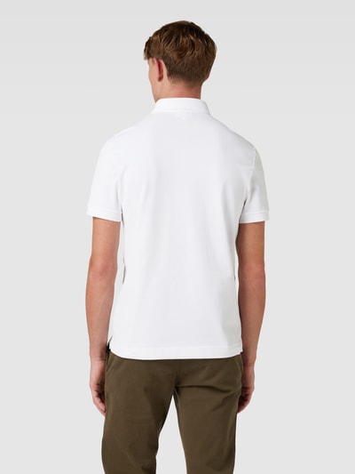 Lacoste Poloshirt mit Logo-Stitching Weiss 5