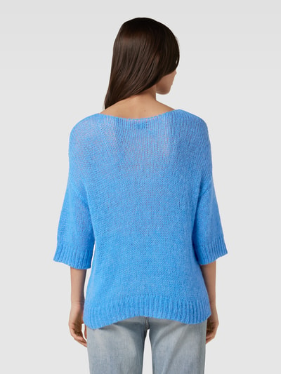 JOOP! Gebreide pullover met structuurmotief Bleu - 5