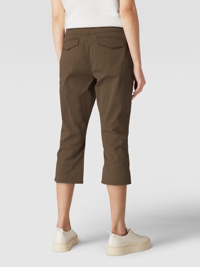 s.Oliver RED LABEL Spodnie capri z wpuszczanymi kieszeniami po bokach Khaki 5