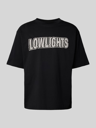 Low Lights Studios Oversized T-Shirt mit Label-Print Modell 'WAVES' Black 2