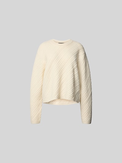 Joseph Relaxed Fit Pullover aus reiner Wolle Ecru 2