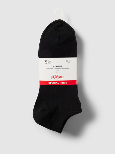 s.Oliver RED LABEL Sneakersocken mit Stretch-Anteil im 5er-Pack Black 3