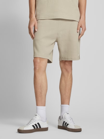 ANOTHER COTTON LAB Relaxed Fit Shorts mit Strukturmuster Offwhite 4