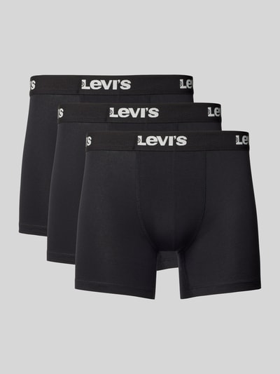 Levi's® Trunks mit Label-Bund Modell 'BACK IN SESSION' im 2er-Pack Black 1