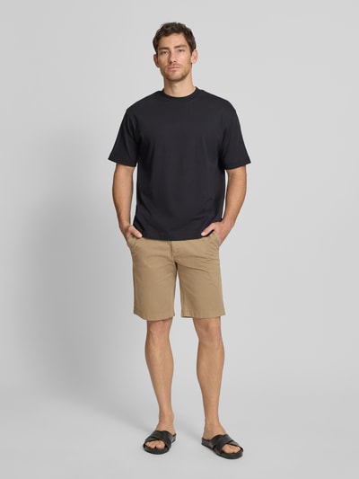 Marc O'Polo Regular Fit Bermudas aus Baumwoll-Mix Modell 'RESO JOGGER' Beige 1