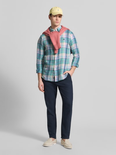 Polo Ralph Lauren Regular Fit Freizeithemd aus reinem Leinen Gruen 1