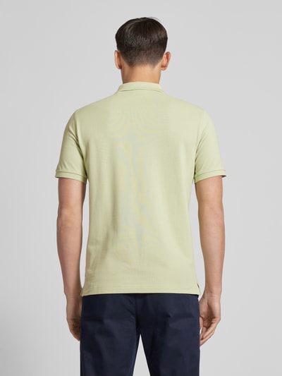 Gant Regular fit poloshirt met labelstitching, model 'SHIELD' Lichtgroen - 5