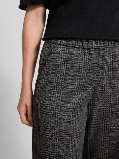 Brax Broek met elastische band, model 'MAINE' Donkergrijs gemêleerd - 3