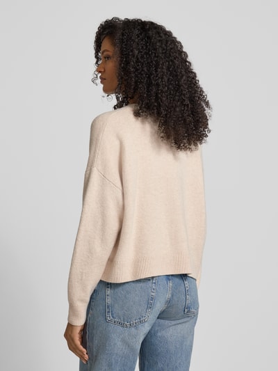 s.Oliver RED LABEL Oversized Strickjacke aus Baumwoll-Mix  Beige 5