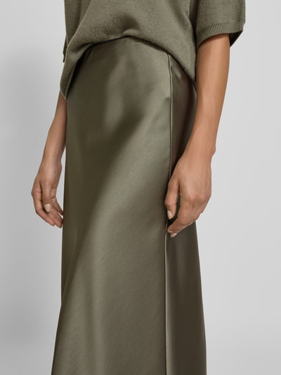 Luisa Cerano Długa spódnica z elastycznym pasem Khaki 3