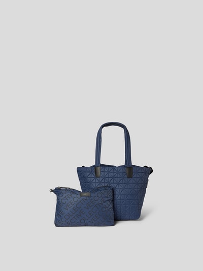 Vee Collective Tote Bag mit Ziernähten Dunkelblau 2