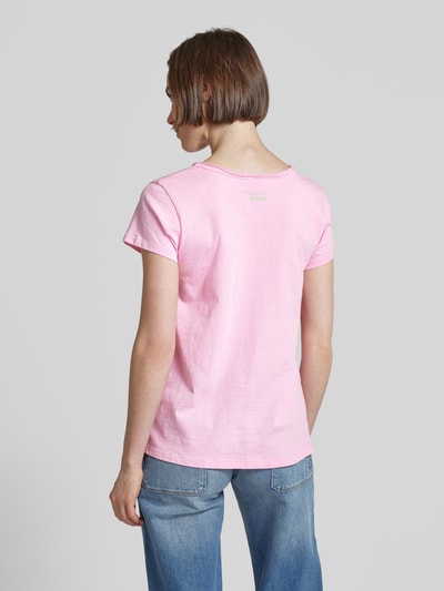 MOS MOSH T-shirt met rolzoom, model 'TULLI' Roze - 5