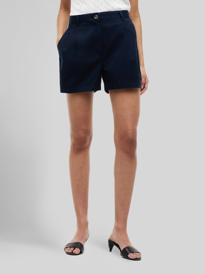 Tommy Hilfiger Wide Leg Shorts aus reiner Baumwolle Marine 4