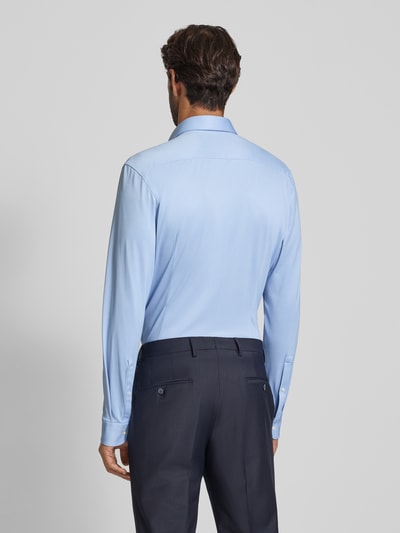 Jake*s Super slim zakelijk overhemd met kentkraag Bleu - 5