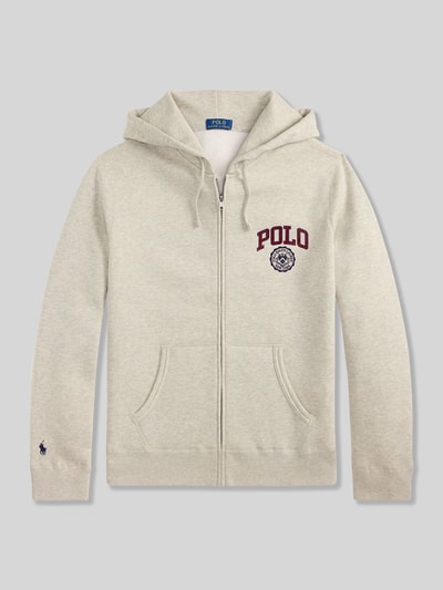 Polo Ralph Lauren Regular Fit Sweatjacke aus Baumwoll-Mix Hellgrau 2