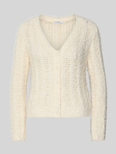 Guess Strickjacke mit Lochmuster Modell 'BEA' Offwhite 2