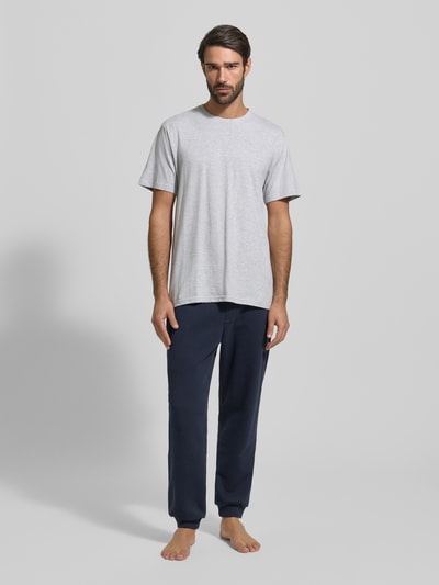 GÖTZBURG 1889 T-Shirt mit Rundhalsausschnitt im 2er-Pack Mittelgrau Melange 1