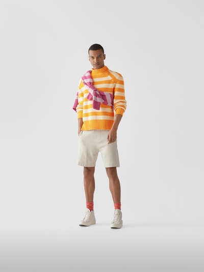 Jacquemus Pullover mit Streifenmuster Orange 1