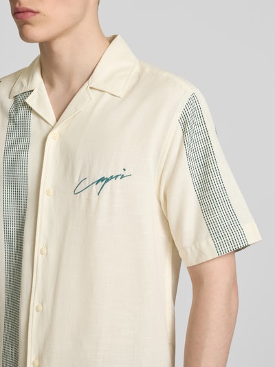 Only & Sons Freizeithemd mit Knopfleiste Modell 'SEIO' Offwhite 3