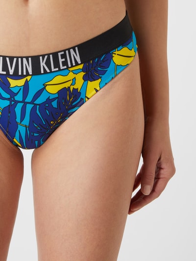 Calvin Klein Underwear Figi bikini ze wzorem na całej powierzchni Granatowy 4