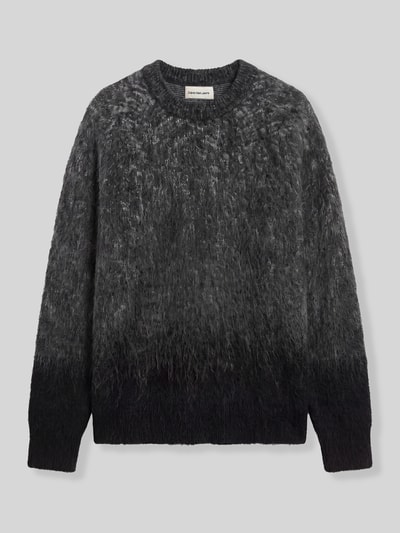 Calvin Klein Jeans pullover met relaxed fit van scheerwol met ombre-effect Zwart - 2