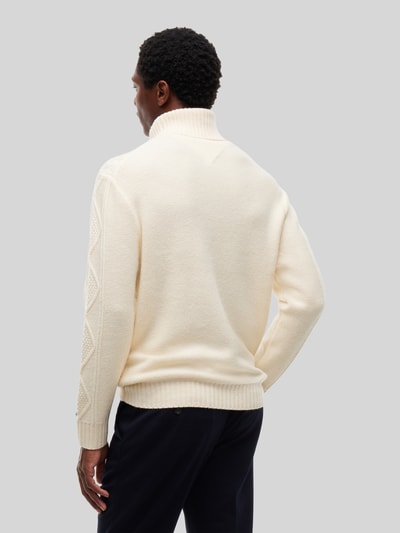 Tommy Hilfiger Regular Fit Rollkragenpullover aus Woll-Kaschmir-Mix Ecru 5