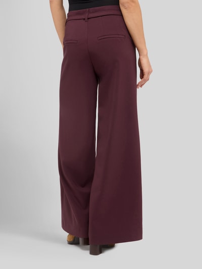 ANGELS Spodnie o kroju relaxed fit o szerokości z mieszanki bawełny model 'Liva Sleek' Bordowy 5