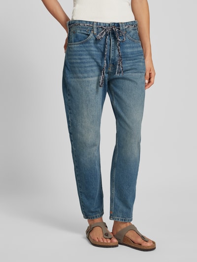 Scotch & Soda Straight fit jeans met tailleriem Jeansblauw - 4