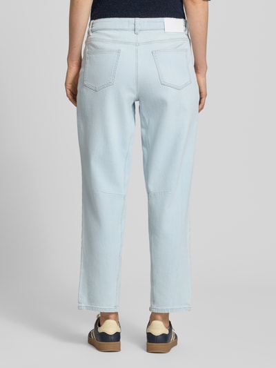 OPUS PANTS Jeansy o kroju straight fit z naszywanymi kieszeniami model 'Melly' Jasnoniebieski 5