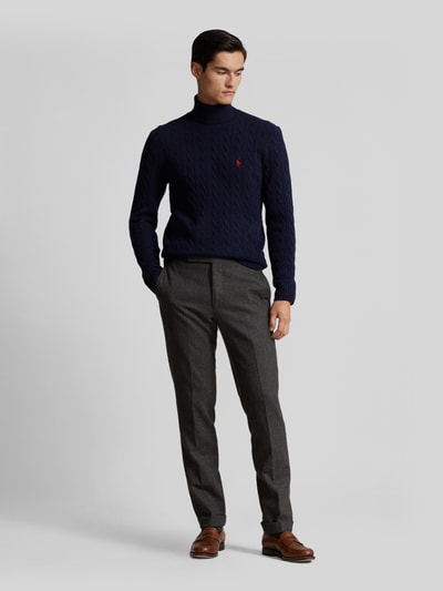 Polo Ralph Lauren Slim Fit Pullover aus Woll-Kaschmir-Mix Marine 1