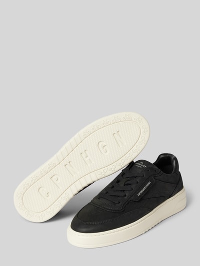 Copenhagen Leren sneakers met labeldetail Zwart - 4