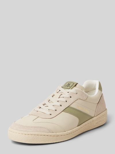 Marc O'Polo Low Top Sneaker aus edlem Rindleder Offwhite 1