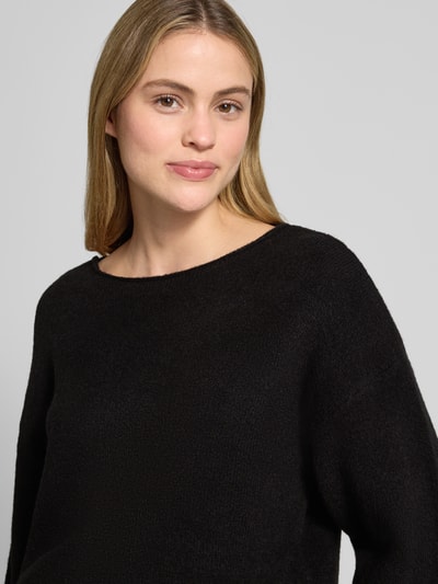 ROBE LÉGÈRE Strickpullover mit Leinen-Anteil Black 3