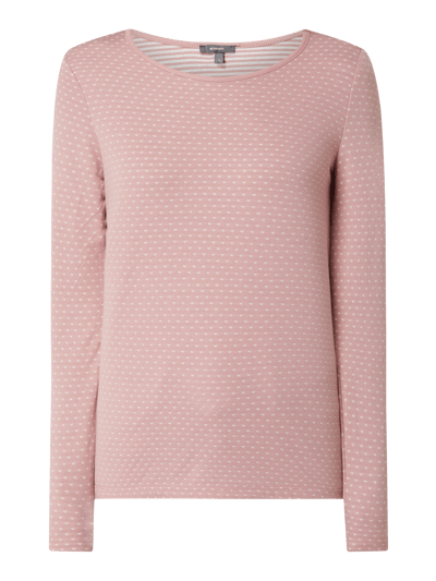 Montego Shirt Met Lange Mouwen En Stippenmotief In Oudroze Online Kopen Pandc 7916