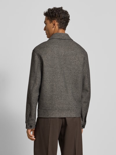 SELECTED HOMME Regular Fit Jacke aus Woll-Mix Anthrazit 5