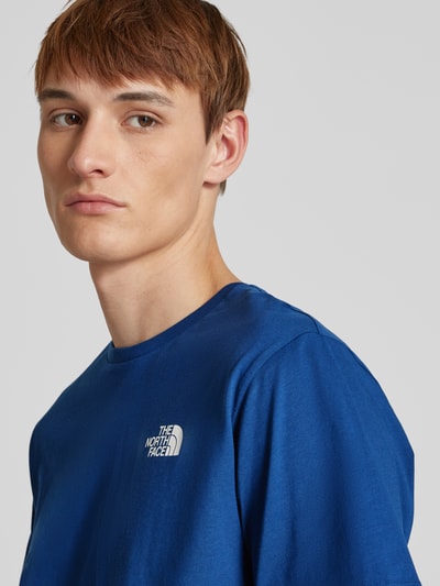 The North Face T-shirt met labelprint Donkerblauw - 3