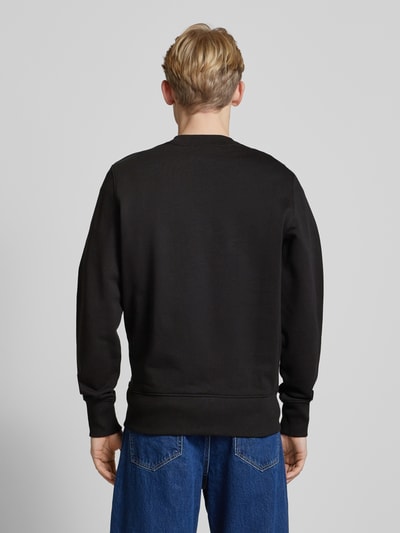 Calvin Klein Jeans Sweatshirt aus reiner Baumwolle  mit Stehkragen Black 5