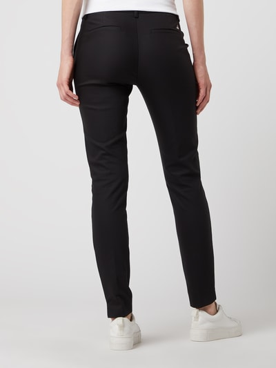MOS MOSH Spodnie ze streczem i aplikacją z logo model ‘ABBY NIGHT PANT’ Czarny 5