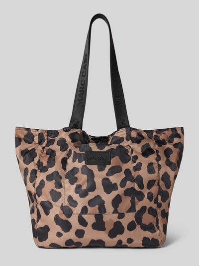 Marc Cain Handtasche mit Allover-Animal-Print Camel 2