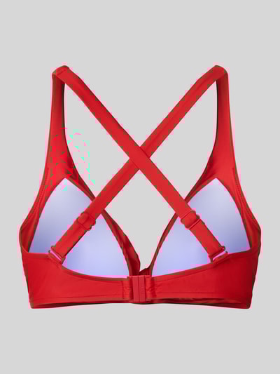 Barts Top bikini w stylu kopertowym Czerwony 3